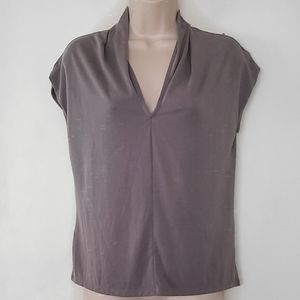 Grey Cap Sleeve Top